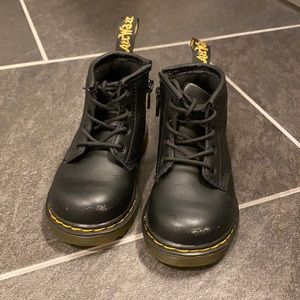 Dr. Martens Kids Black Combat Boots Toddler Size 6 US